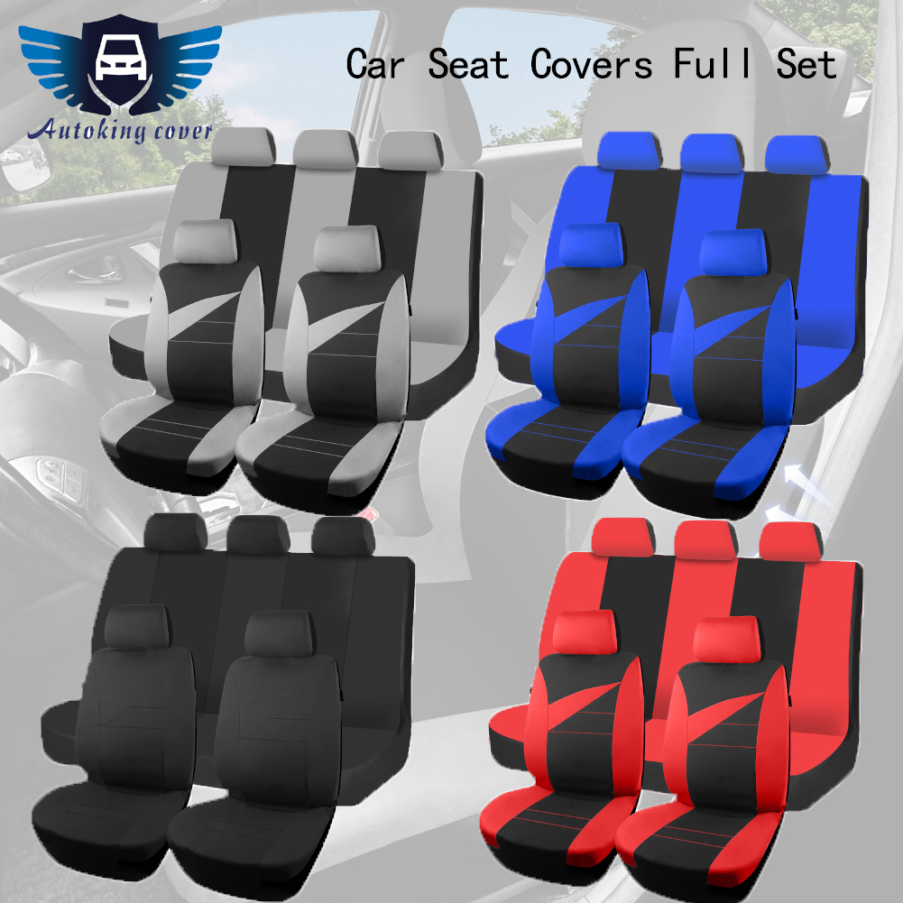 Interior Design Whimsical - AUTOKING Stitched Design Car Seat Covers