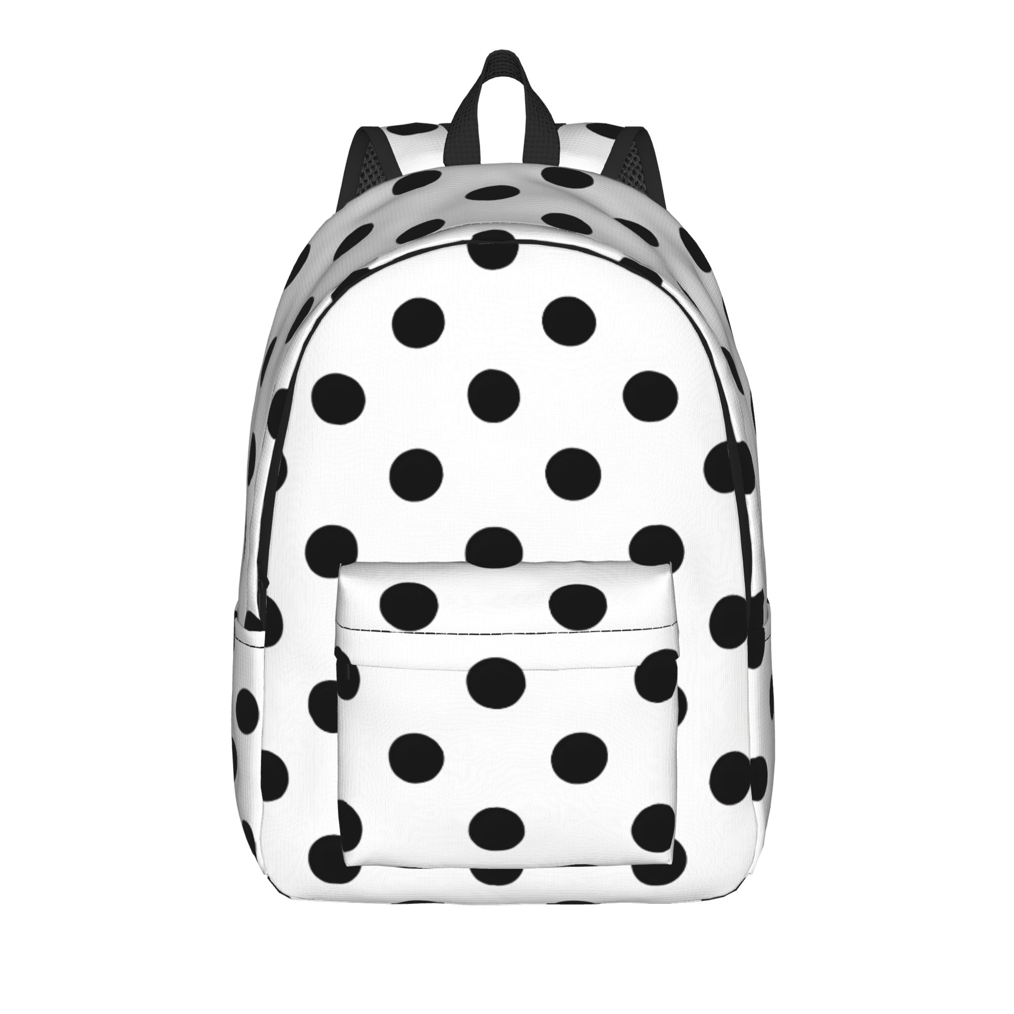 Interior Design Monochrome - Monochrome Polka Dot Backpack Travel Backpacks