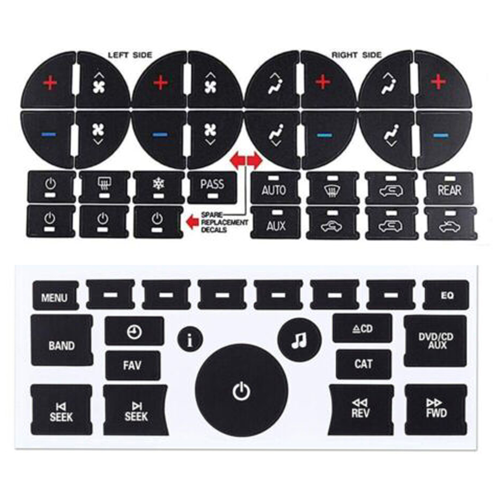 Interior Design Mood Board - Car Radio Dashboard Control Button Repair