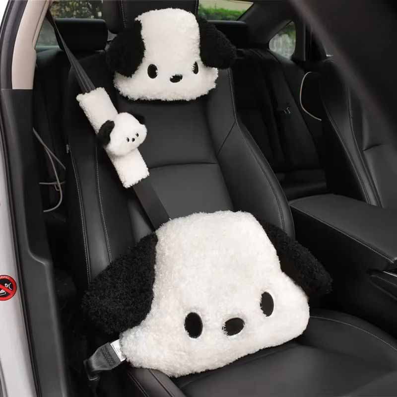 Interior Design Whimsical - Cartoon Car Plush Lumbar Pillow Headrests