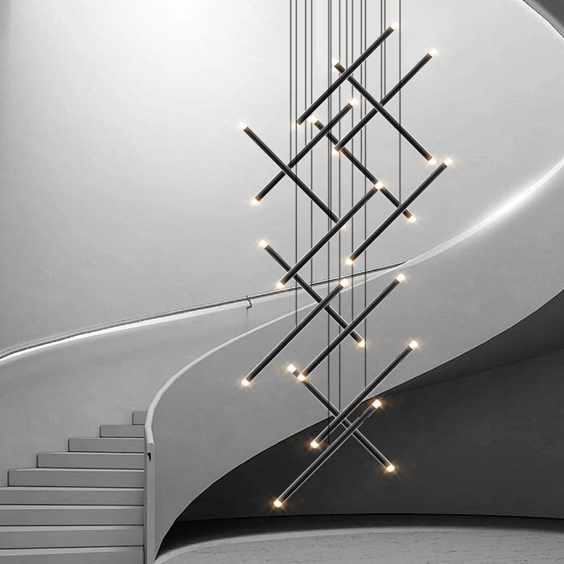 Interior Design Deck - Modern Chandelier LED Stair Chandelier Designer