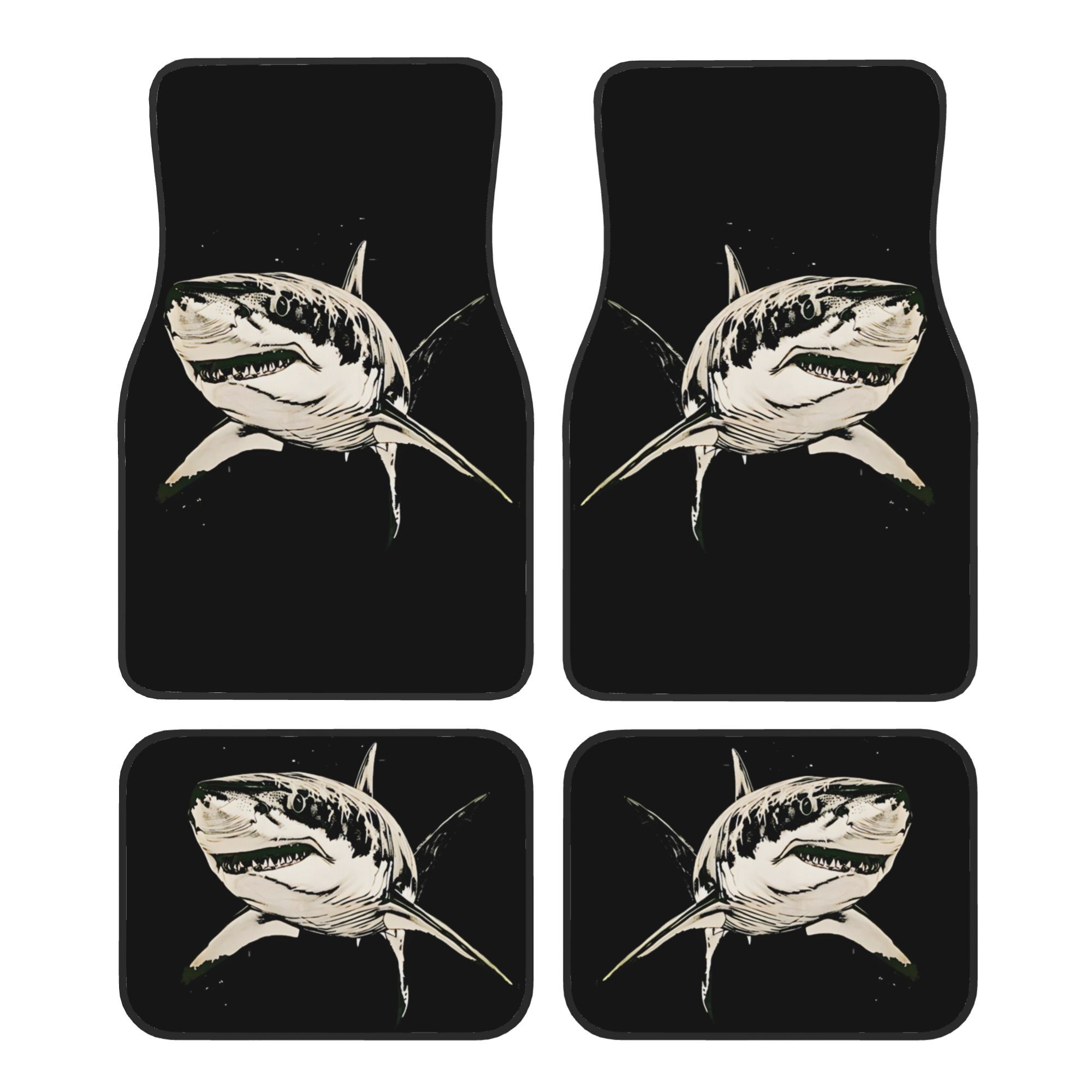 4pcs Retro Sketch Shark Car Fl - огляд і ціна Interior Design Sketch