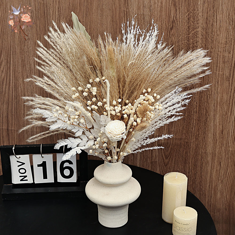 40 Pieces Dried Pampas Reeds P - огляд і ціна Dried Pampas Bundle