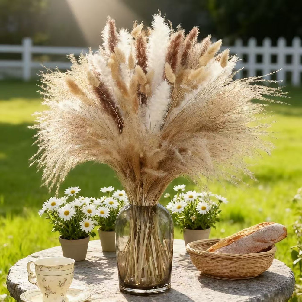 Natural Mixed Dried Flower Bou - огляд і ціна Dried Pampas Bundle