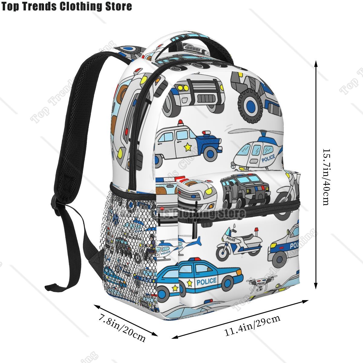 Police Car Design Backpacks Bo - огляд і ціна Interior Design Whimsical