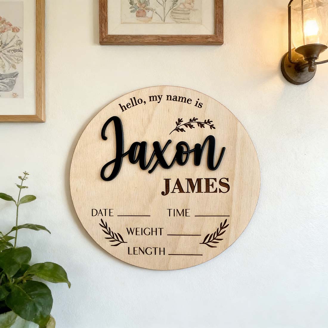 1Pc Custom Baby Announcement S - огляд і ціна Interior Design Room