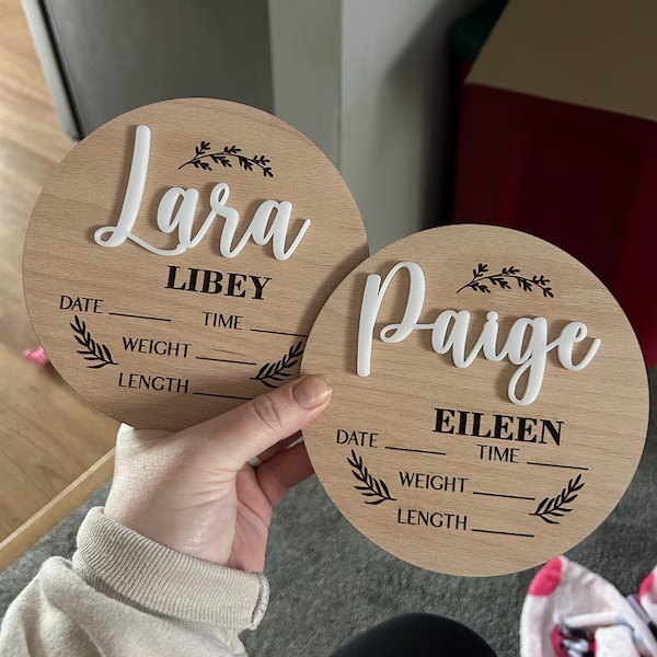 1Pc Custom Baby Announcement S - огляд і ціна Interior Design Room