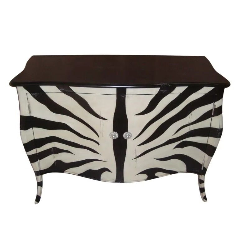 Black and White Zebra Painted  - огляд і ціна Interior Design Monochrome