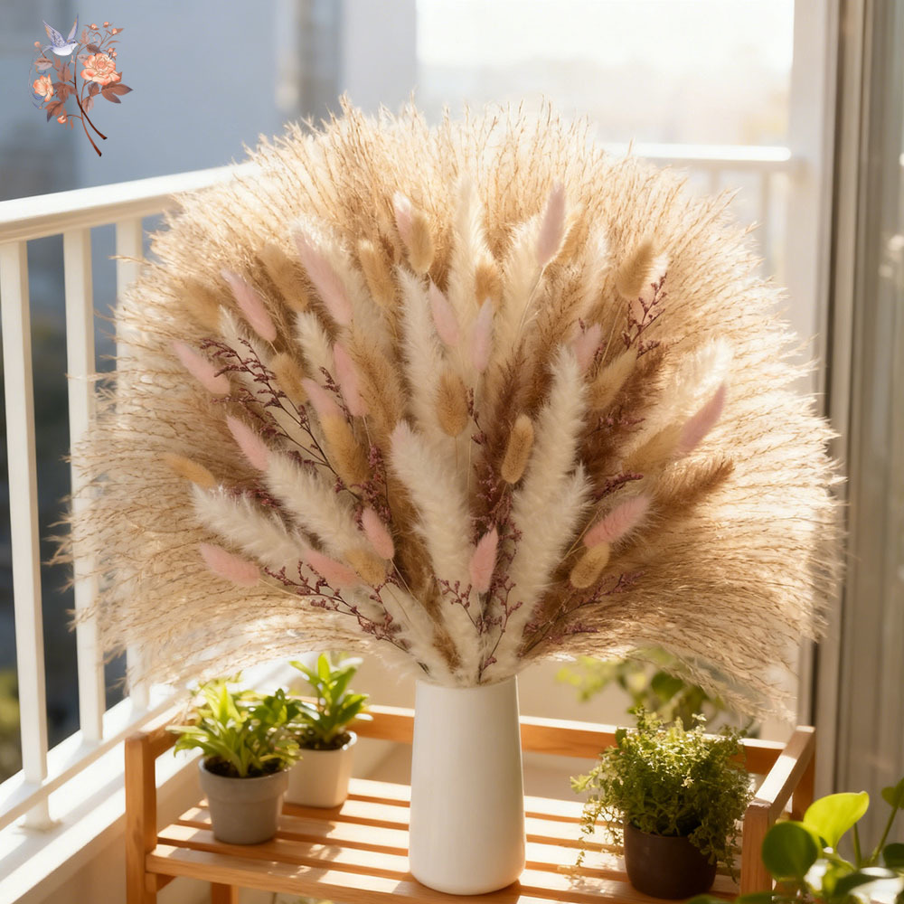 Fluffy Pampas Rabbit Tails Gra - огляд і ціна Dried Pampas Bundle