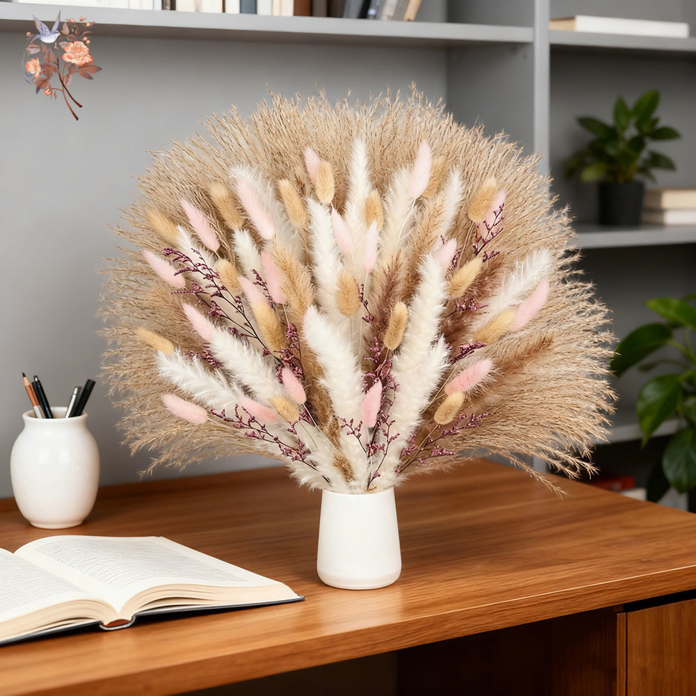 Fluffy Pampas Rabbit Tails Gra - огляд і ціна Dried Pampas Bundle