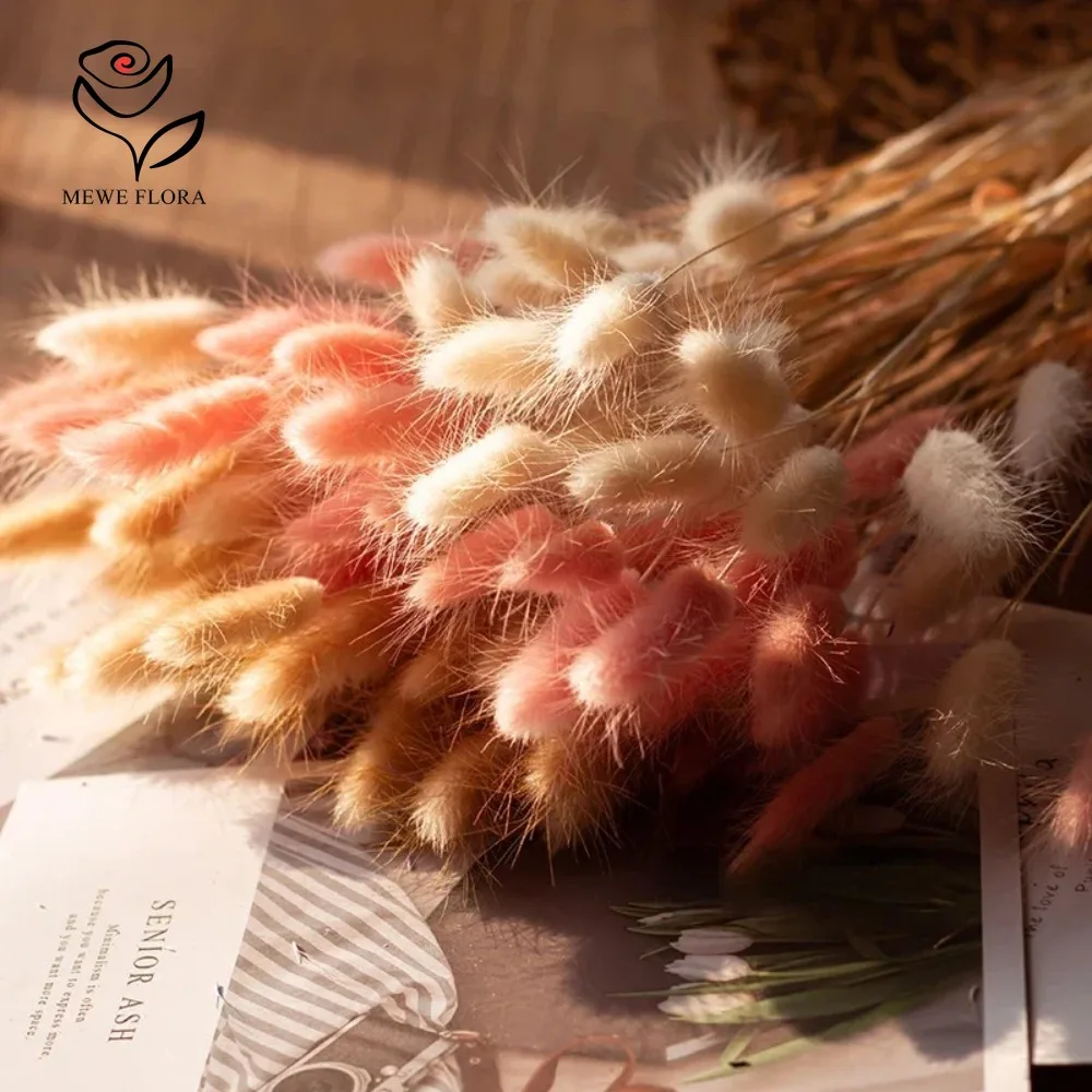 90pcs Mixed 3 Colors Bunny Tai - огляд і ціна Dried Pampas Bundle