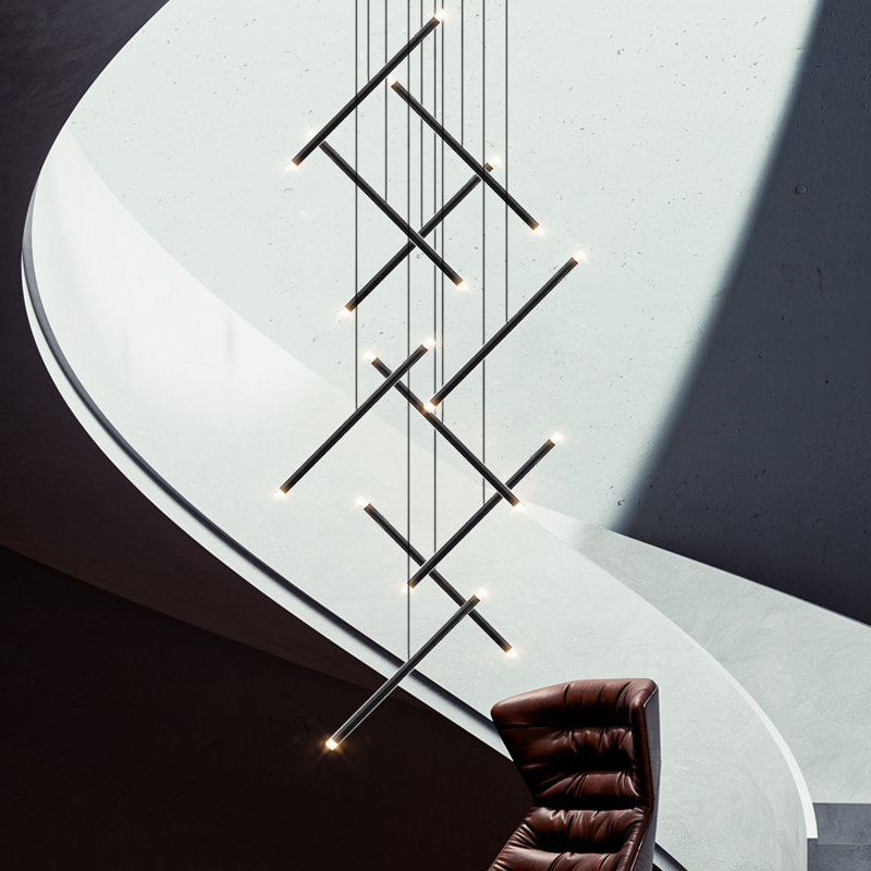 Modern Chandelier LED Stair Ch - огляд і ціна Interior Design Deck