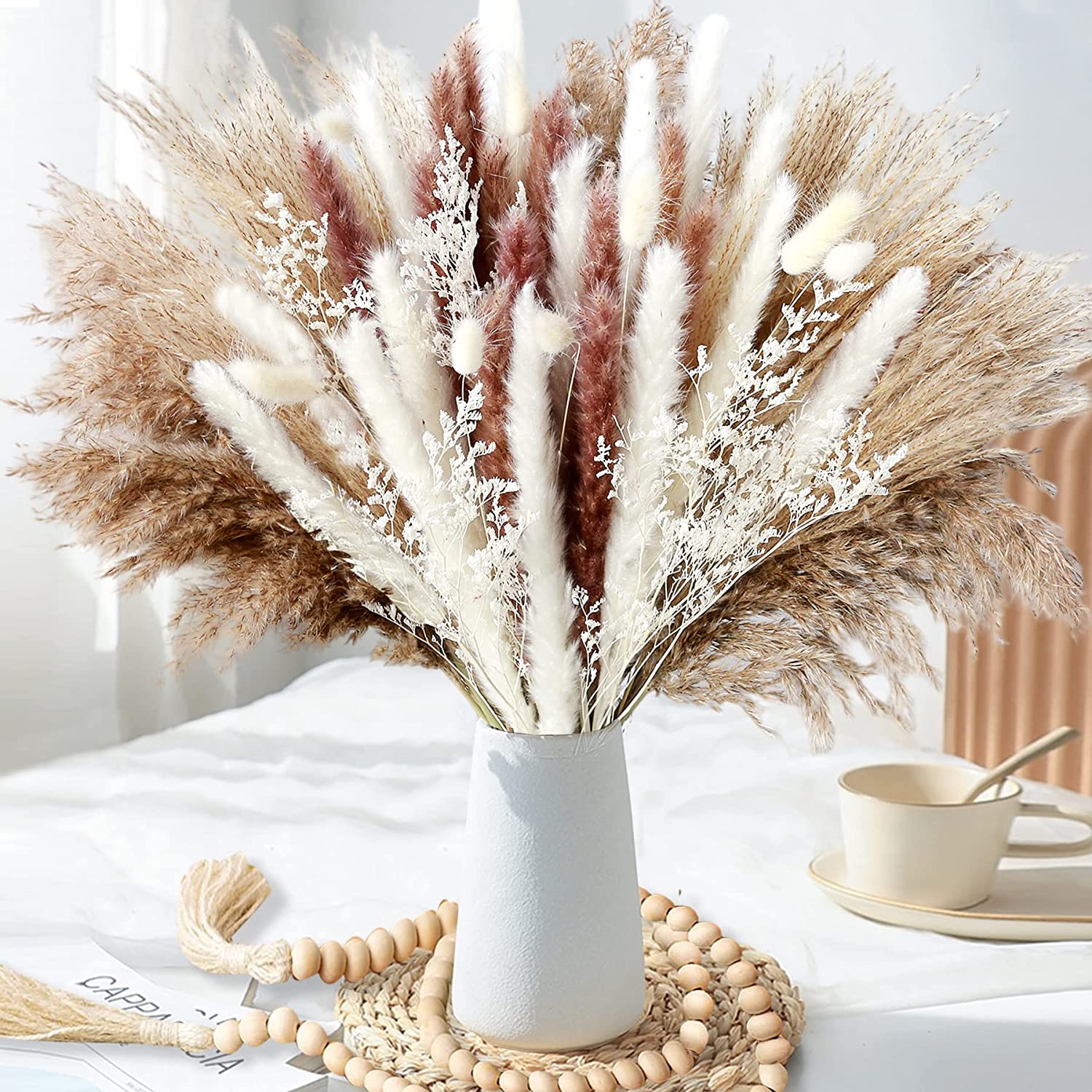 Home Table Decor Dried Plants  - огляд і ціна Dried Pampas Bundle