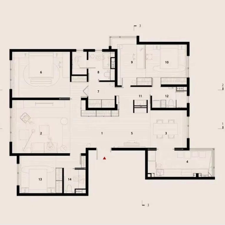 Sanhai Minimalist Style Interi - огляд і ціна Interior Design Sketch