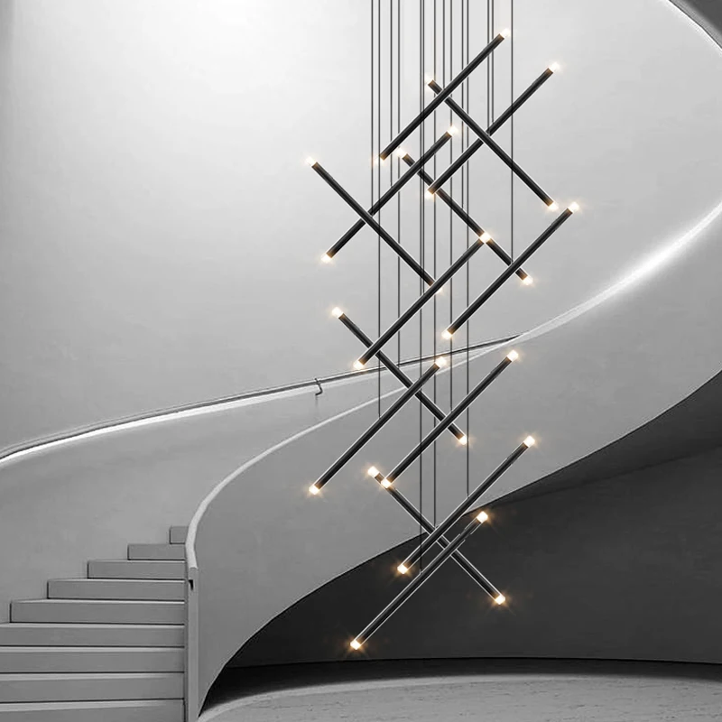 Modern Chandelier LED Stair Ch - огляд і ціна Interior Design Deck
