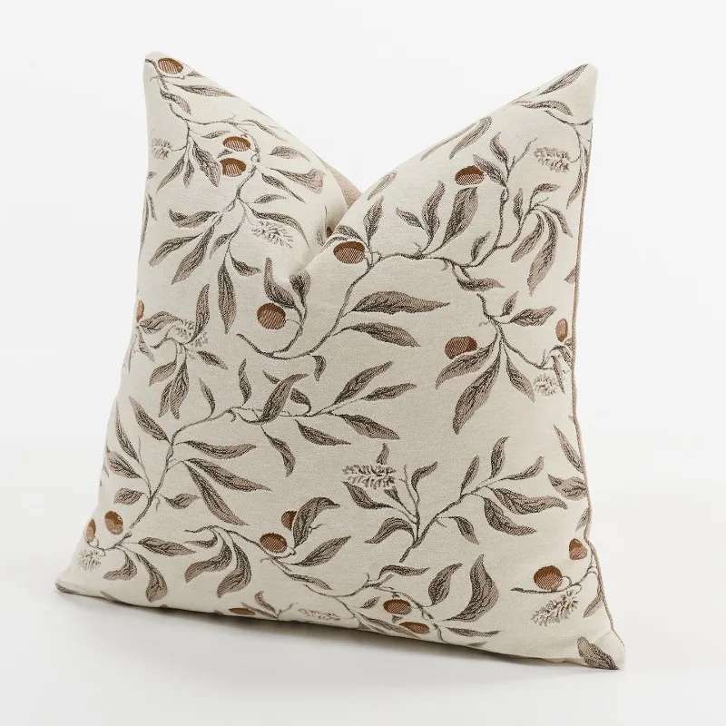 Cream Beige Chenille Botanical - огляд і ціна Textured Throw Natural