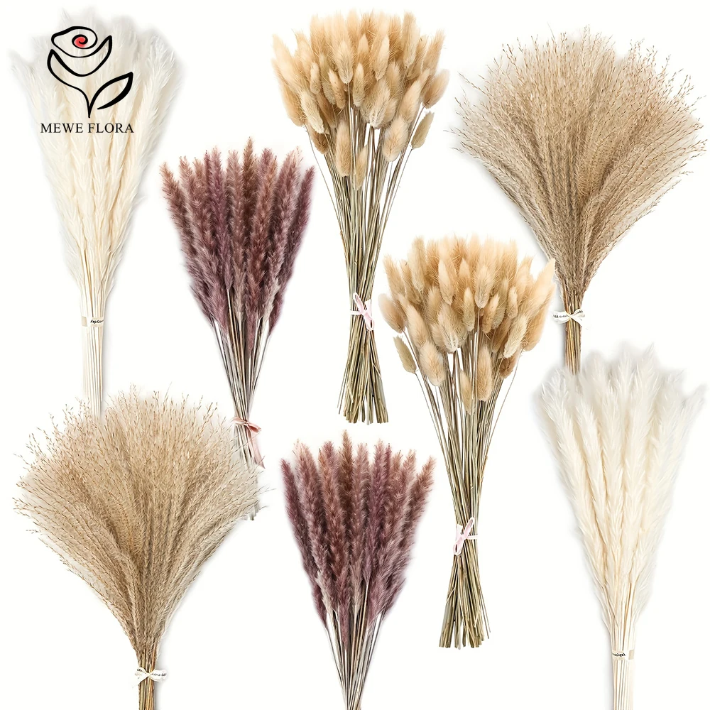 200Pcs Dried Pampas Bunny Tail - огляд і ціна Dried Pampas Bundle