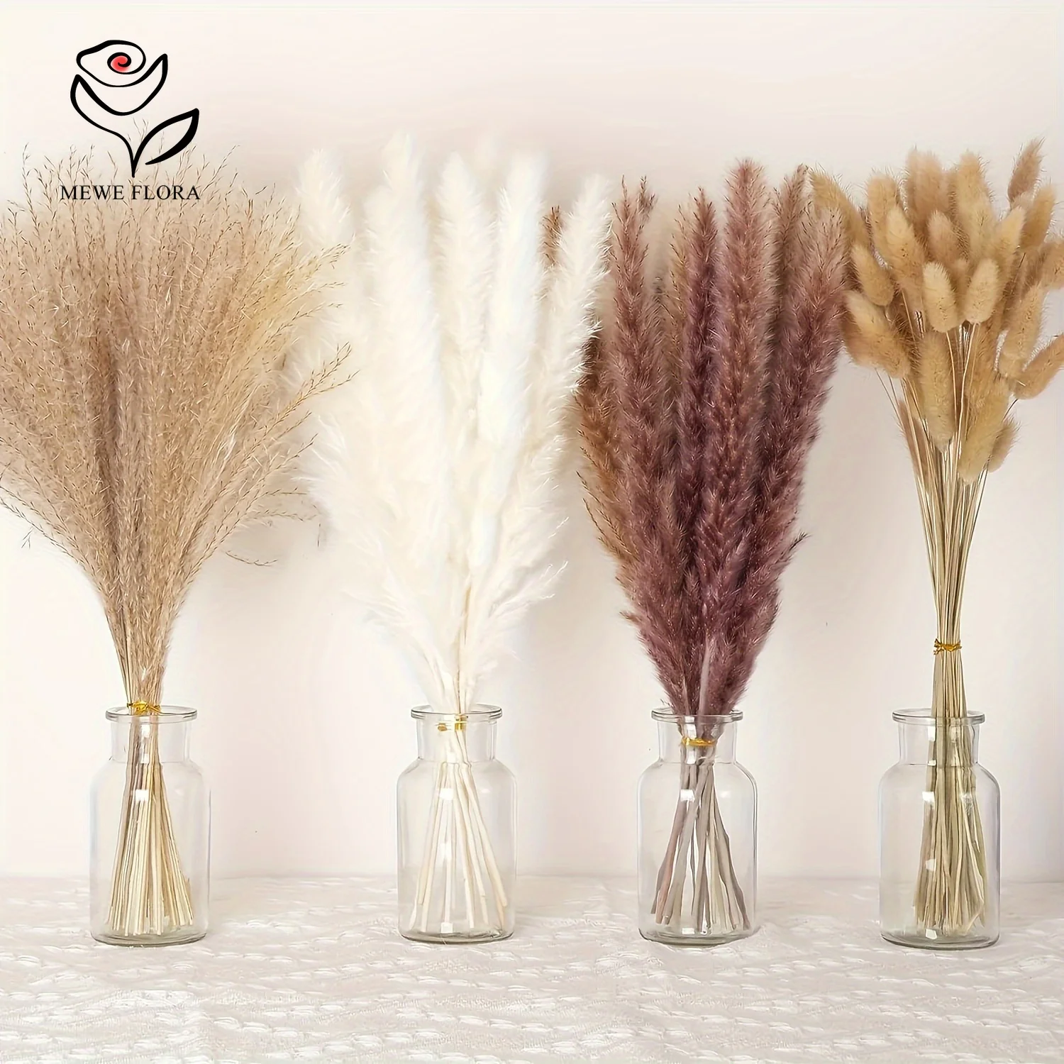 200Pcs Dried Pampas Bunny Tail - огляд і ціна Dried Pampas Bundle