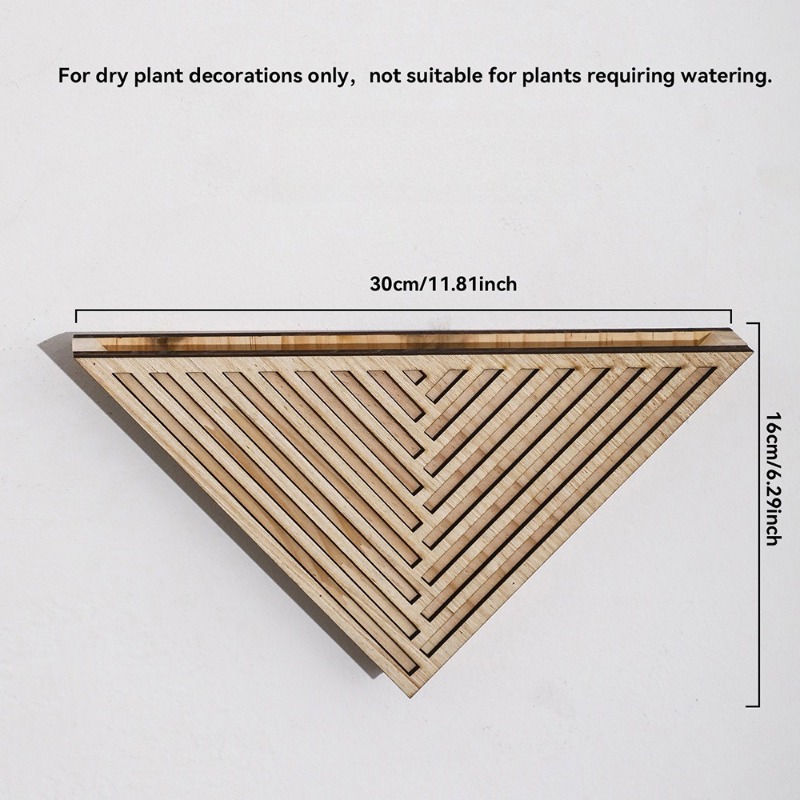 1pcs Light Wood Geometric Line - огляд і ціна Geometric Shelf Triangle